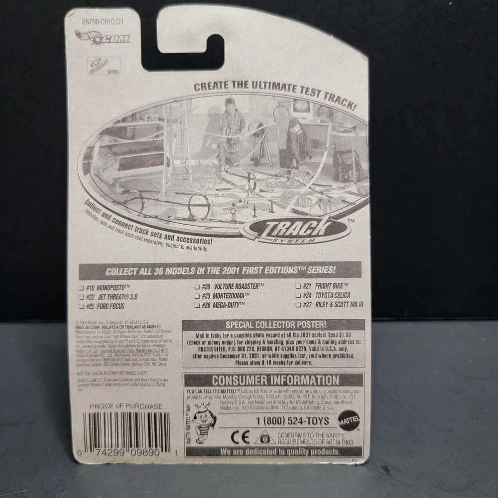 hot wheels 2001 first editions montezooma